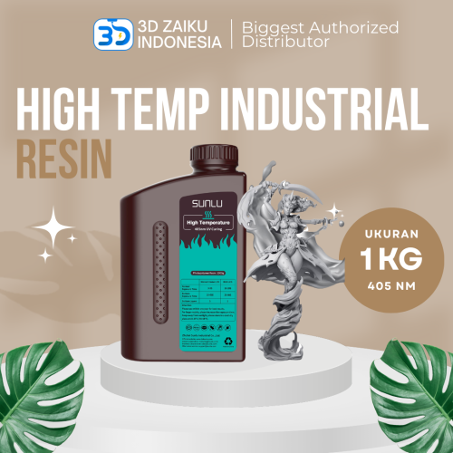 SUNLU High Temp Industrial Resin 1 KG 405 nm UV LCD DLP 3D Printer - CLEARANCE STOCK